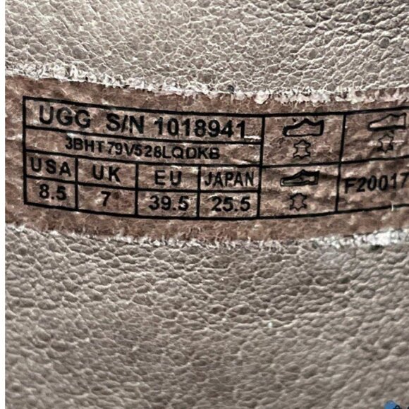 UGG Maeva tall chocolate brown tall suede leather boots 8.5 - Picture 6 of 7